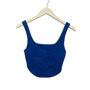 House of Harlow 1960 Tank Top Knit Corset size XS Electric Blue‎